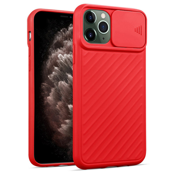 Skal med Kamera Skydd - iPhone 11 Pro Röd