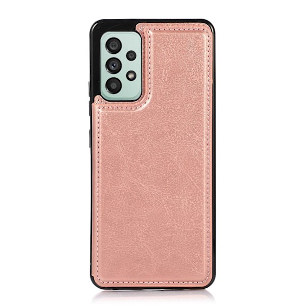 Samsung Galaxy A33 5G - Stilsäkert Skal med Korthållare Mörkblå