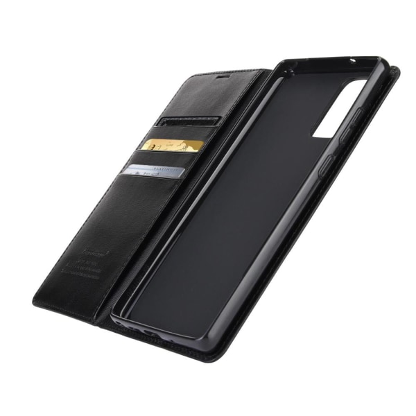 Samsung Galaxy Note 20 – tyylikäs lompakkokotelo (HANMAN) Svart
