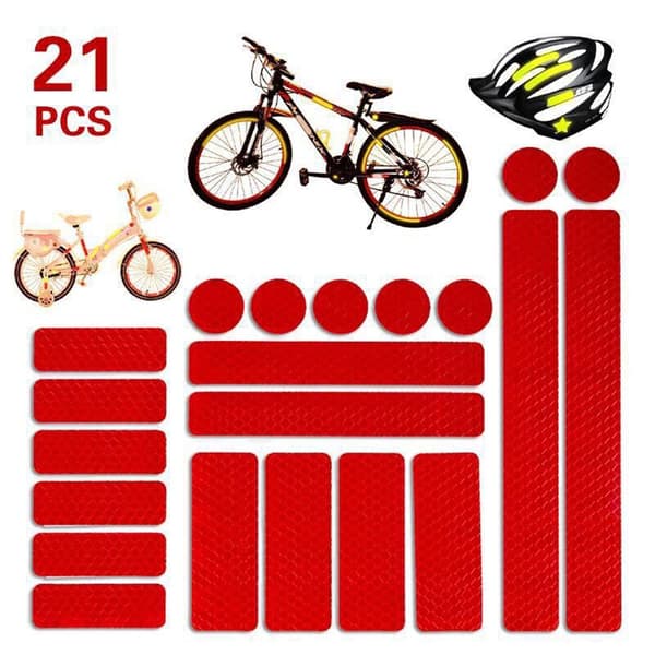 Reflex-Remsor i 21-Pack (Varierade Former) Vit