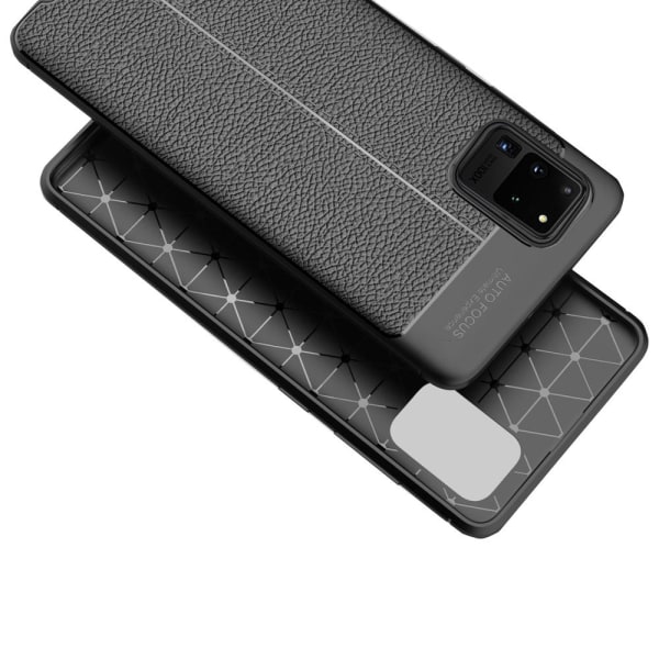 Stilfuldt stødsikkert cover - Samsung Galaxy S20 Ultra Röd