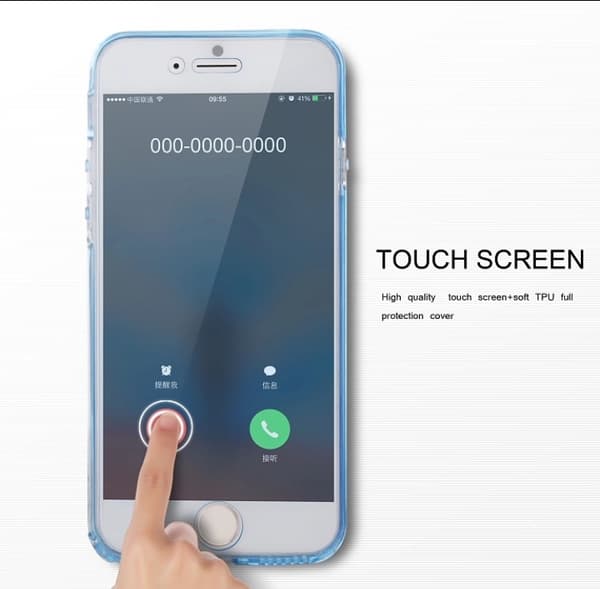 Smart Touch-Skal av Silikon från North - iPhone 8 Blå