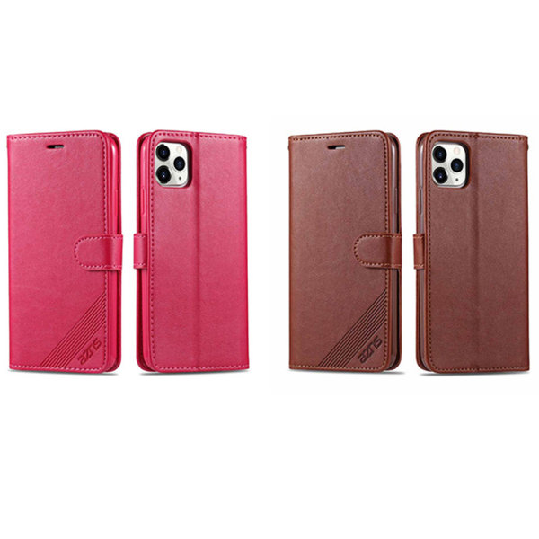 Pl�nboksfodral - iPhone 11 Brun