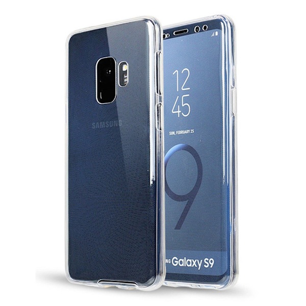 Samsung Galaxy S9 Dubbelsidigt silikonfodral med TOUCHFUNKTION Guld