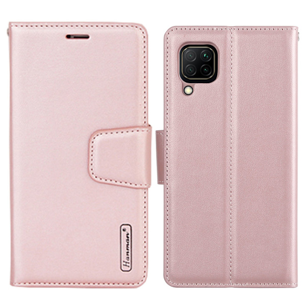 Samsung Galaxy A42 - Effektfullt Exklusivt Plånboksfodral Rosaröd