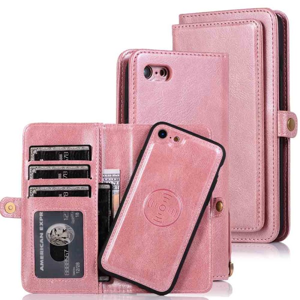 Professional Dual Wallet Case - iPhone SE 2020 Röd