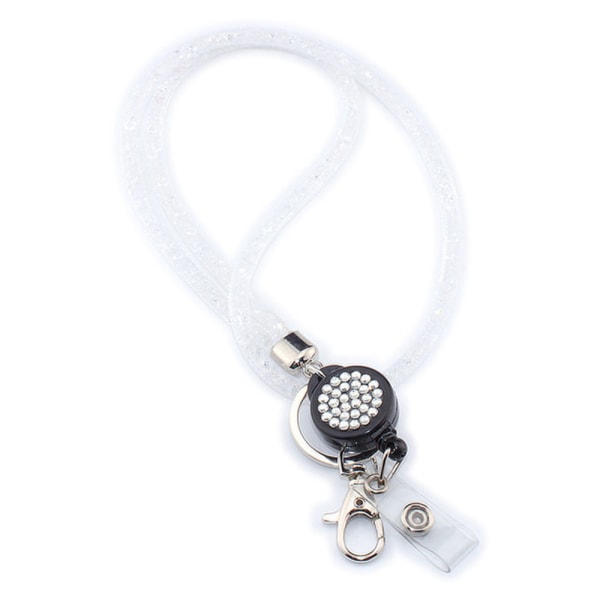 Elegant Praktiskt Korthållare, Nyckelband Halsband Vit