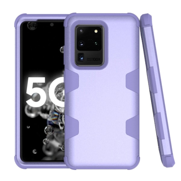 Stilsäkert Rugged Robot Skal - Samsung Galaxy S20 Ultra Rosa/Svart
