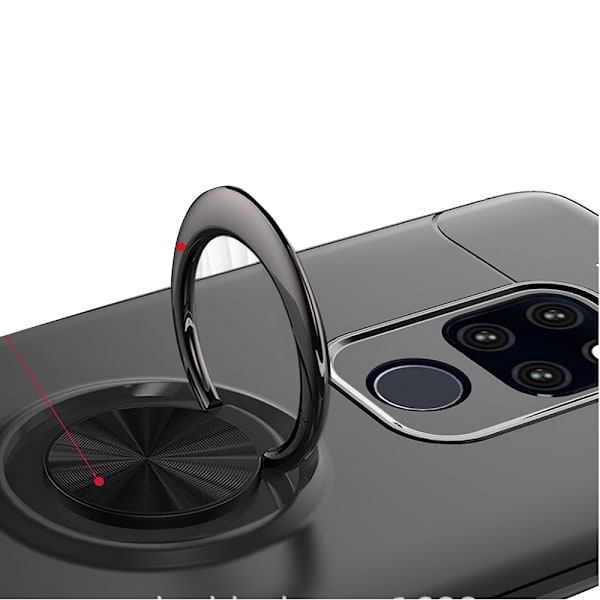 Skal med Ringhållare - Huawei Mate 20 Pro Röd/Röd