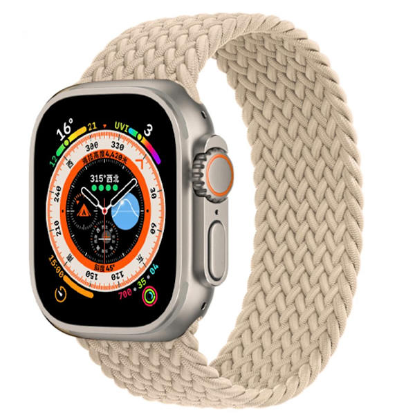 Holdbart Elastisk Apple Watch Rem 38mm/40mm/41mm Grå M