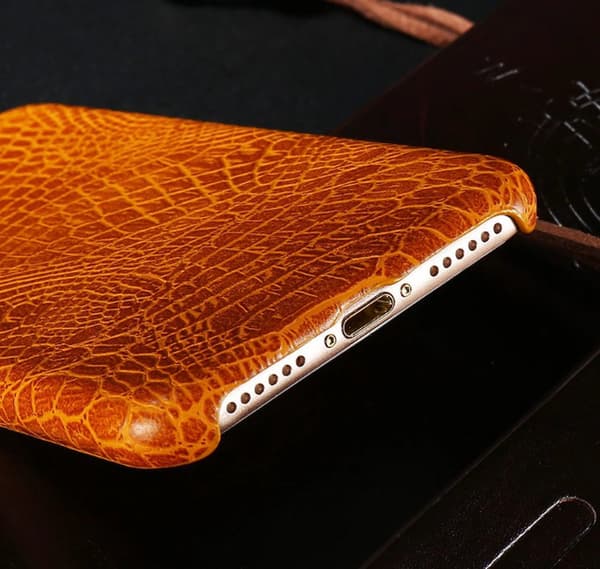iPhone 8 - Stilfullt Skal i ödlemönster Vit