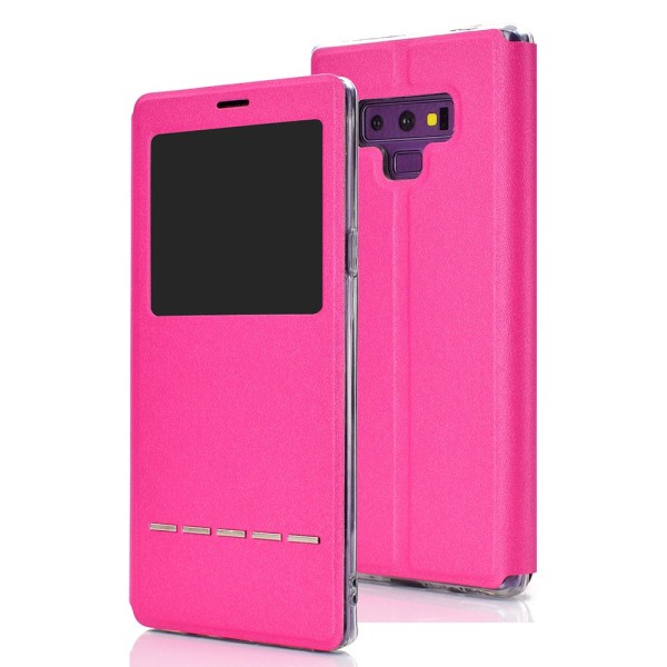 Smart etui med vindue til Samsung Galaxy Note 9 Rosa