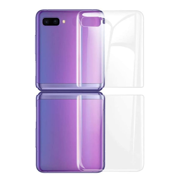 2-PACK Galaxy Z Flip - Skärmskydd 3 in 1 Hydrogel (Fram + Bak) Transparent