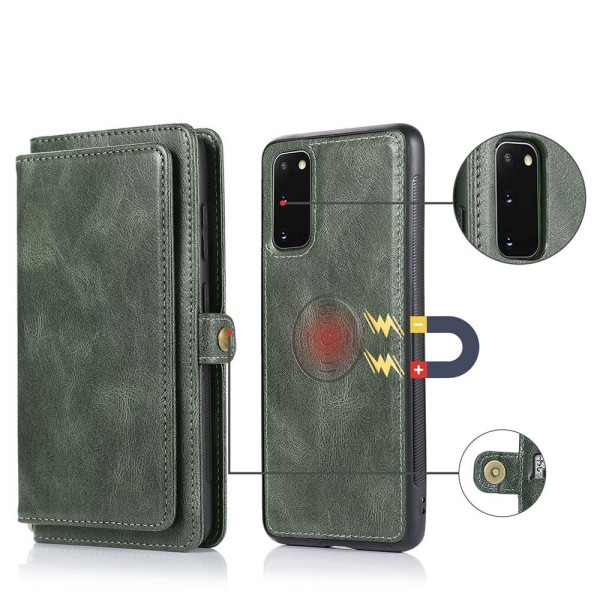 Samsung Galaxy S20 FE - Stilfuldt 2-1 Wallet etui Mörkblå