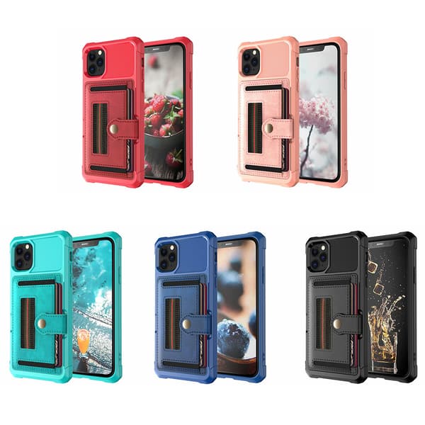 Smidigt Skal med Kortfack - iPhone 11 Pro Blå