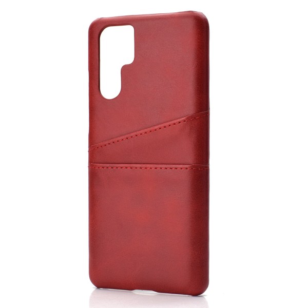 Stilfuldt Huawei P30 Pro-cover med kortrum (VINTAGE) Röd