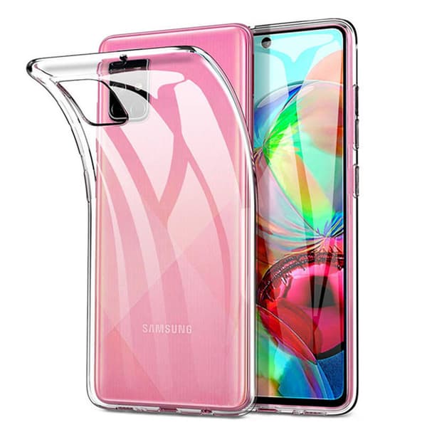 Samsung Galaxy A71 - Beskyttende Silikondeksel Transparent
