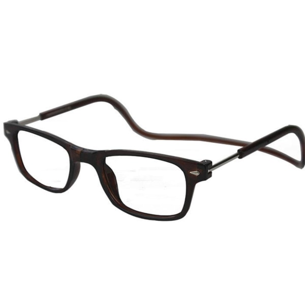 Älykkäät lukulasit MAGNEETILLA Brun +1.5