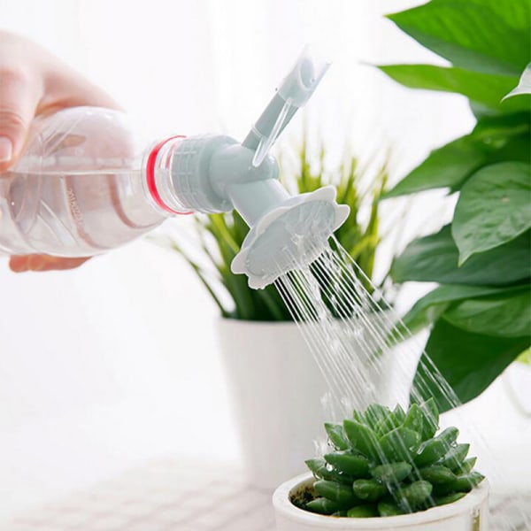 Praktisk 2-1 vanddispensermundstykke til plastflasker Vit