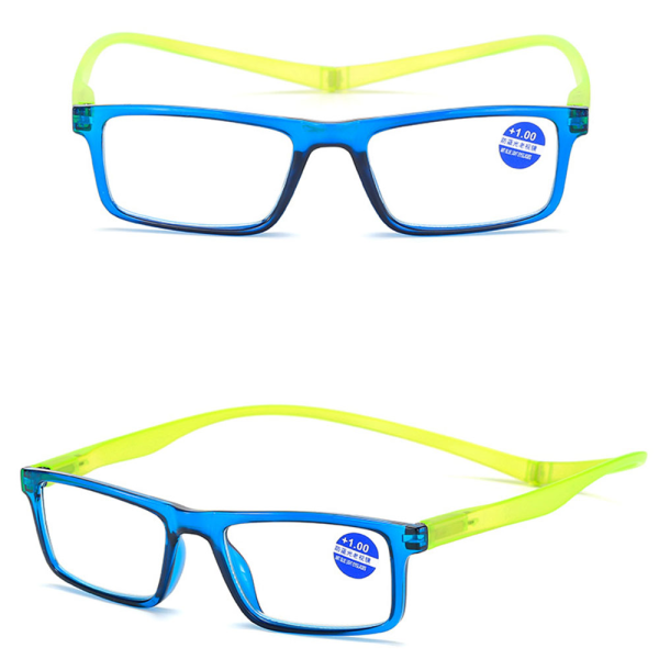 Praktiskta Läsglasögon med Magnetfunktion (+1.0 - +4.0) Blå +4.0