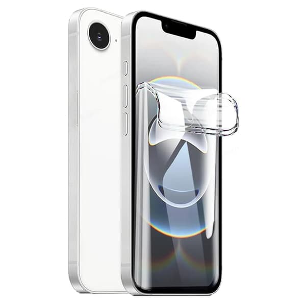 iPhone 16E 2-pack Hydrogel Skärmskydd HD 0,2mm Transparent