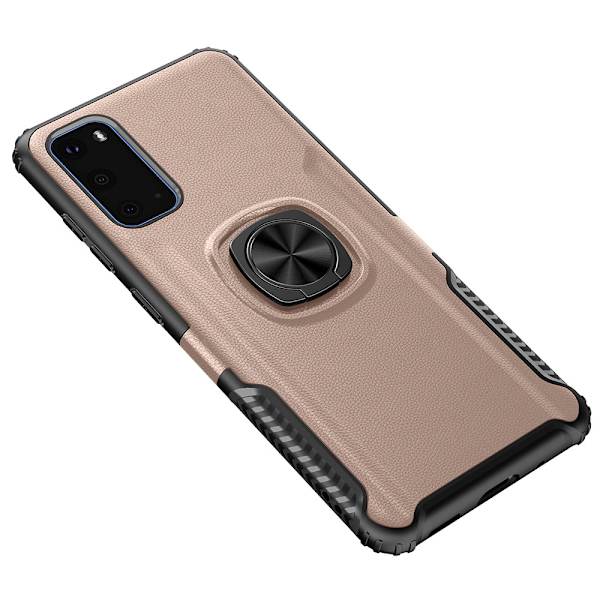 Elegant Skal med Ringhållare - Samsung Galaxy S20 Blå