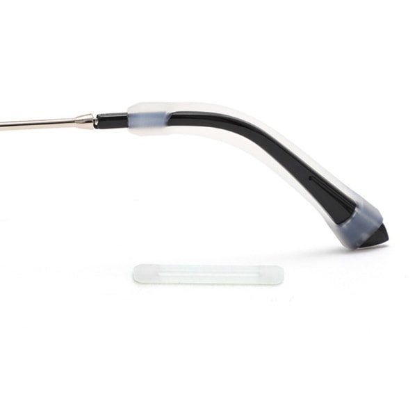 1-par komfortable slidbestandige skridsikre brillekroge Svart