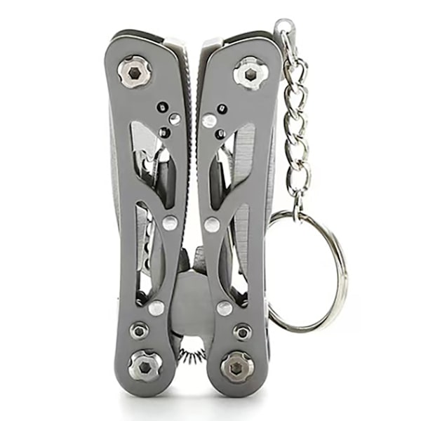 Professionell Slittålig Multifunktionell 9 i 1 Fickkniv Silver