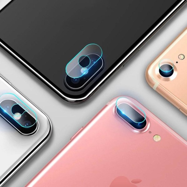 3-PACK iPhone 8 Näytönsuojat + Kameran linssisuojat HD 0,3mm Transparent/Genomskinlig