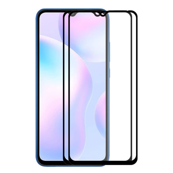 Heltäckande Härdat Glas 2.5D Skärmskydd Redmi 9C NFC (3-pack) Transparent