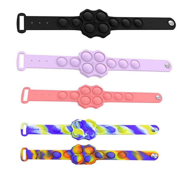 Fidget Toy Armband Pop It Simple Dimple Antistress Rosa