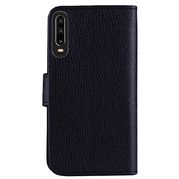 Huawei P30 - Stilrent Läder Plånboksfodral (NKOBEE) Svart