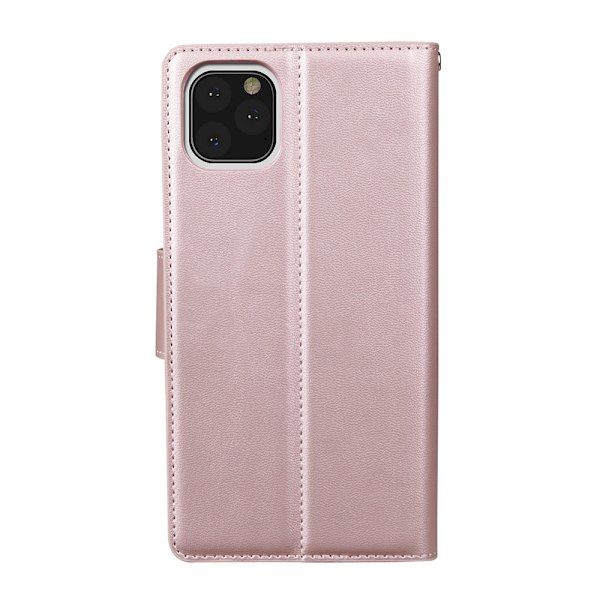 iPhone 11 Pro - Stilsäkert Plånboksfodral Rosaröd Rosaröd