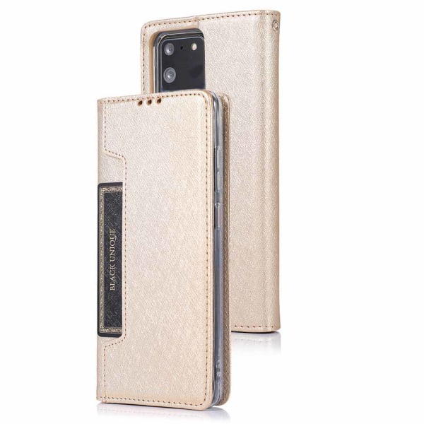 Elegant lommebokdeksel - Samsung Galaxy S20 Guld