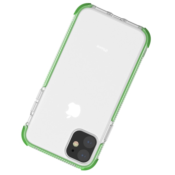 iPhone 11 Pro - Profesjonelt beskyttelsesdeksel i silikon (FLOVEME) Grön