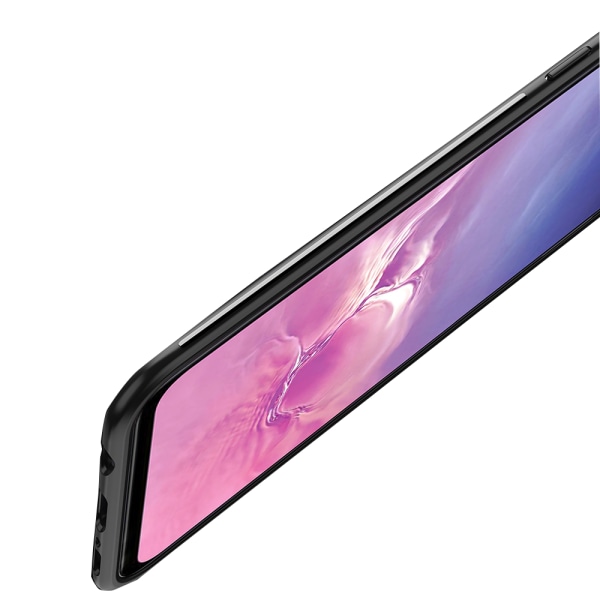 Slittåligt Skal med Ringhållare - Samsung Galaxy S10 Plus Svart/Svart