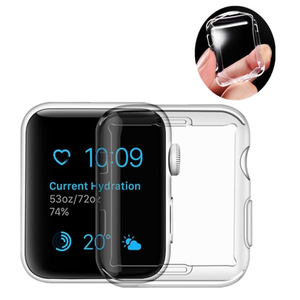 Apple Watch Series 1/2/3 38mm - Smart Skyddsskal Transparent/Genomskinlig