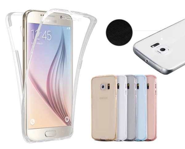 Samsung Galaxy J7 2017 Dubbelt Silikonfodral (TOUCHFUNKTION) Rosa