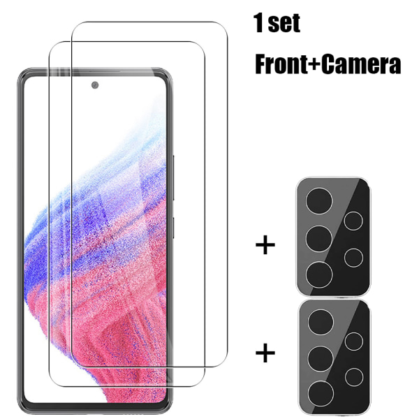 Samsung Galaxy A23 5G näytönsuoja ja kameran linssisuoja (3 kpl) Transparent