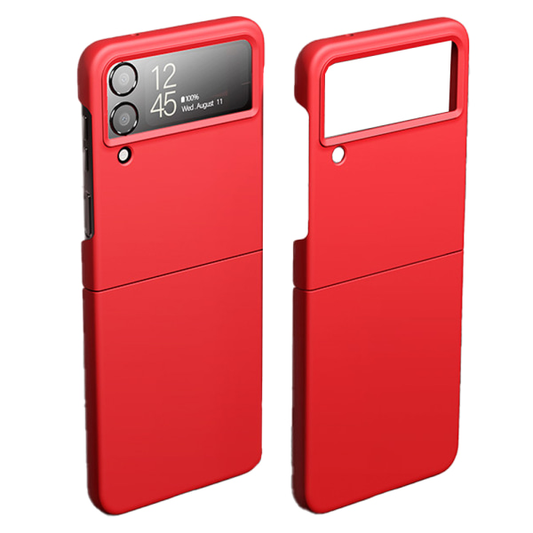 Stötdämpande matt fast PC-skal för Samsung Galaxy Z Flip 4 Red