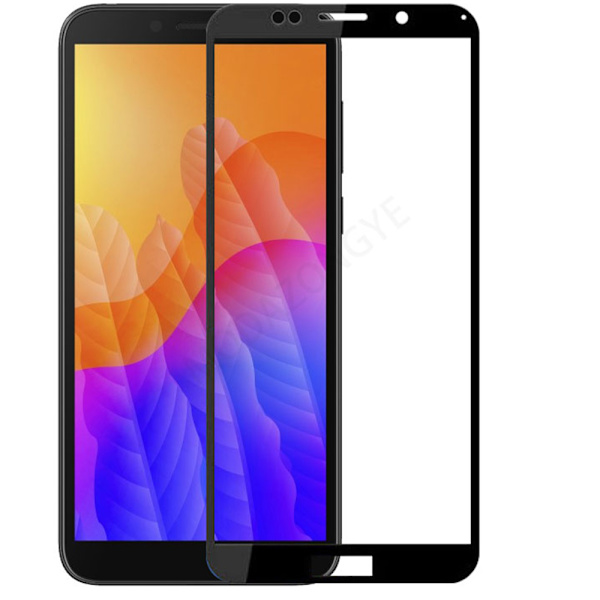 Huawei Y5p 4-PACK Skärmskydd 2.5D Ram 9H 0,3mm Svart