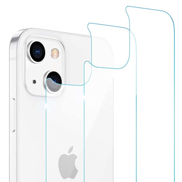 2-PACK iPhone 13 näytönsuoja Takaosa 0,3mm Transparent/Genomskinlig