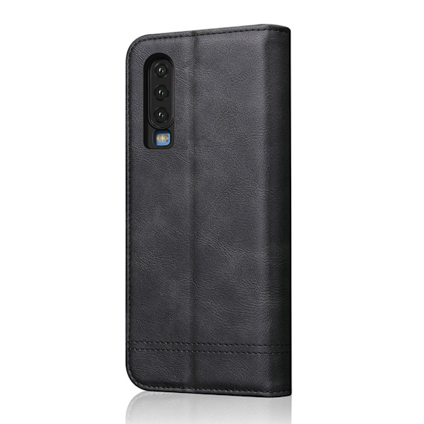 Skyddande Smart Fodral med Kortfack - Huawei P30 Svart