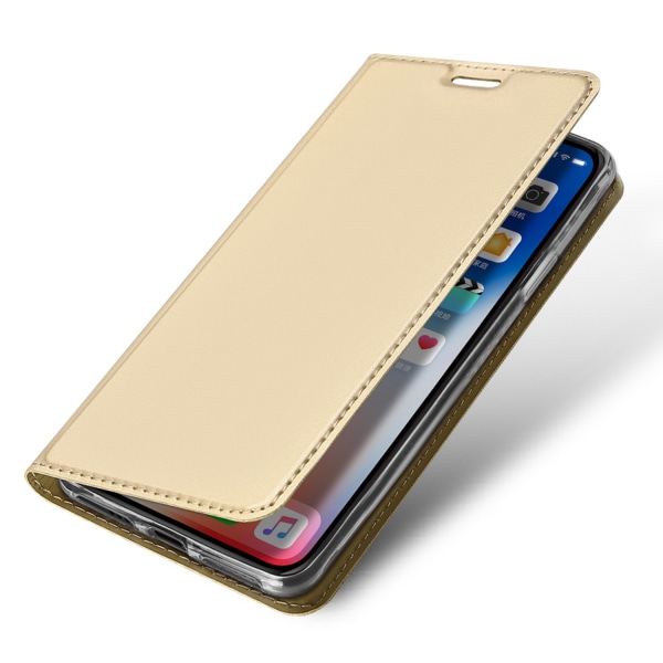 iPhone XS Max - Etui med kortrum (SKIN Pro SERIES) Guld