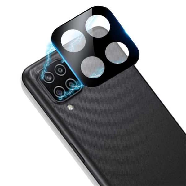 Galaxy A12 näytönsuoja + kameran linssinsuoja 2.5D HD 0.3mm Transparent/Genomskinlig