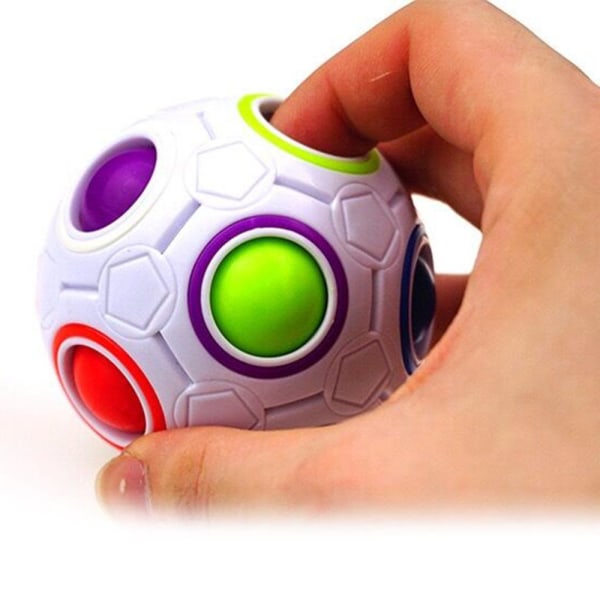 Kraftfuld Magic Ball Puzzle / Fidget Toy / Fidget Puzzle Flerfärgad
