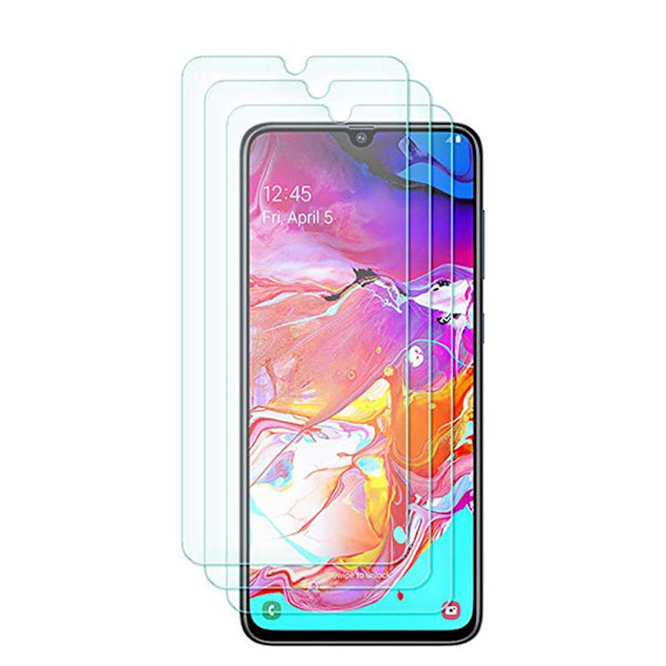 2-PACK Samsung Galaxy A70 Standard Skärmskydd HD 0,3mm Transparent