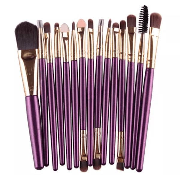 15i1 Professionelt Makeuppensetsæt fra MAANGE ROSA/SVART ROSA/SVART