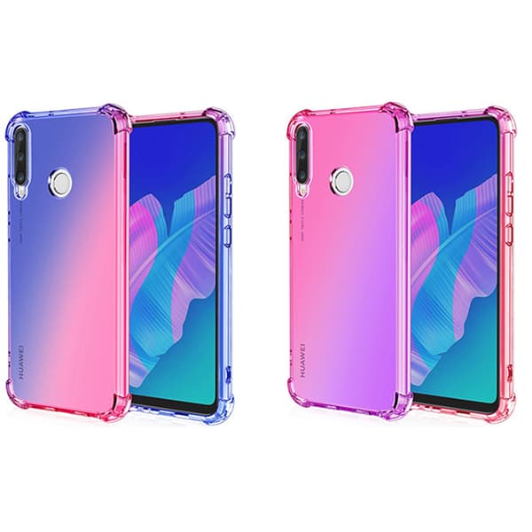 Silikonskal - Huawei P40 Lite E Blå/Rosa Blå/Rosa
