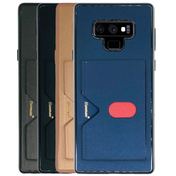 Samsung Galaxy Note 9 - Stilfuldt cover med kortrum Grå